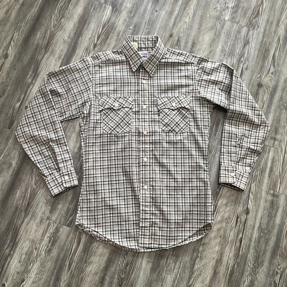 Vintage Levi’s Made in USA Plaid Work Shirt Medium